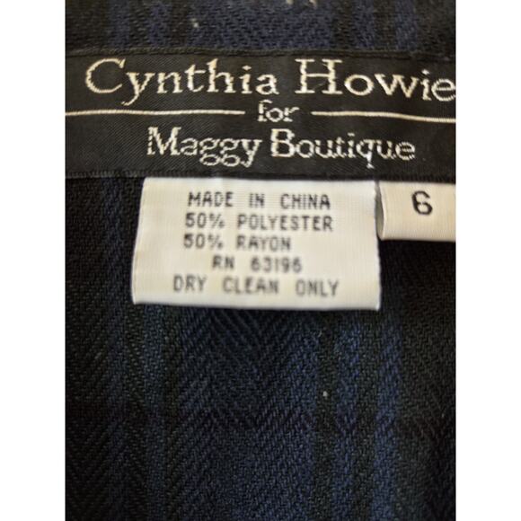 Cynthia Howie Dress Sz 6 Button Front Pleated Maxi Academia Collegiate Hogwarts - Picture 7 of 10